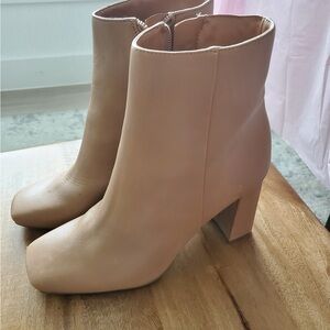 Marc Fisher Classic Tan Ankle Booties